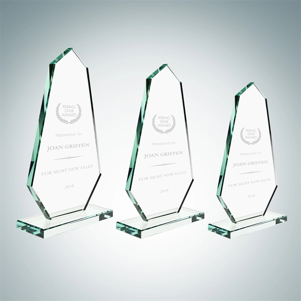 Spike award made of jade glass and available in three sizes... from ASI 47791 Best Deal Awards