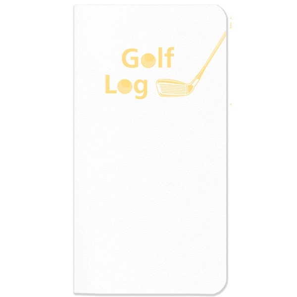 Saddle-stitched, golf log with leatherette cover.... from ASI 76575 Payne Publishers Inc / Payne Publishers