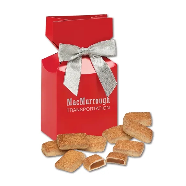 Red gift box filled with cinnamon churro toffee.... from ASI 68680 Maple Ridge Farms Inc