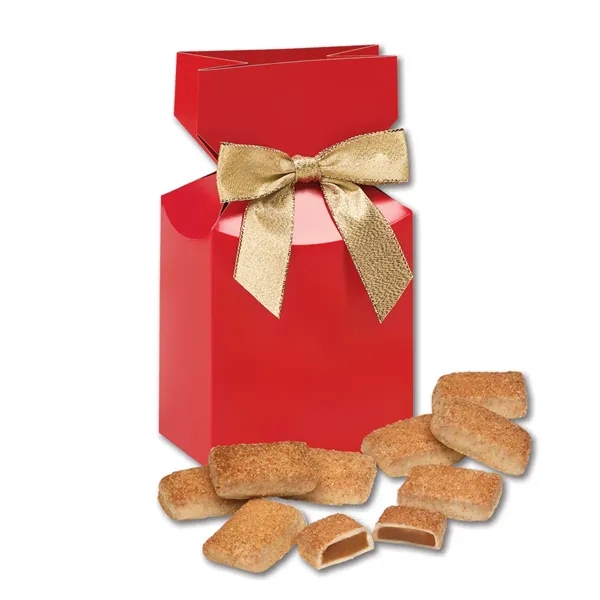 Red gift box filled with cinnamon churro toffee.... from ASI 68680 Maple Ridge Farms Inc