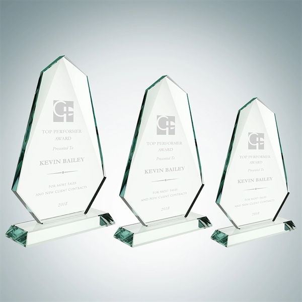 Spear award made of jade glass and available in three sizes... from ASI 47791 Best Deal Awards