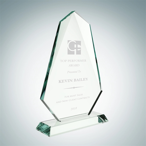 Spear award made of jade glass and available in three sizes... from ASI 47791 Best Deal Awards