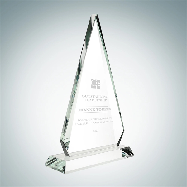 Spade award made of glass and available in three sizes with... from ASI 47791 Best Deal Awards