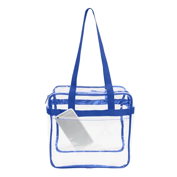 12" x 12" x 6" clear PVC security tote bag with... from ASI 37980 Bagworld