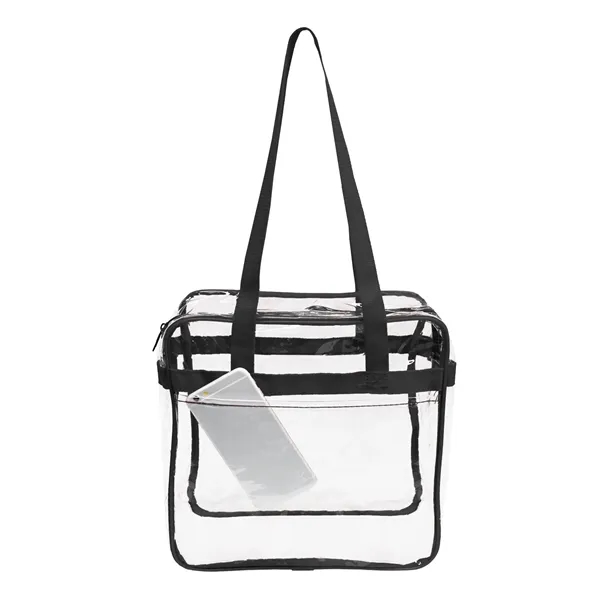12" x 12" x 6" clear PVC security tote bag with... from ASI 37980 Bagworld