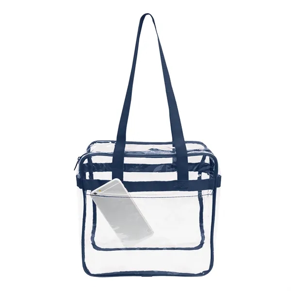 12" x 12" x 6" clear PVC security tote bag with... from ASI 37980 Bagworld