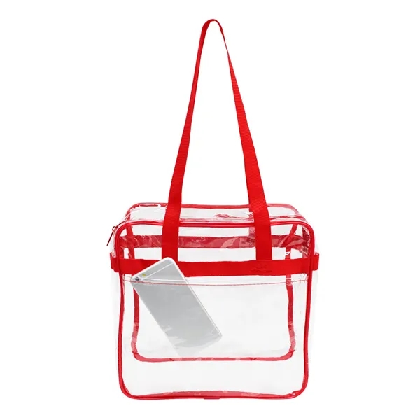 12" x 12" x 6" clear PVC security tote bag with... from ASI 37980 Bagworld