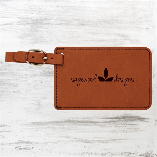 Luggage Tag with a unique leather touch keeps your baggage looking... from ASI 47791 Best Deal Awards