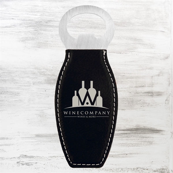 Bottle opener with magnet is made of leather and is a... from ASI 47791 Best Deal Awards
