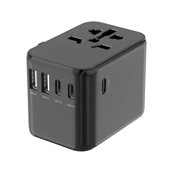 International Travel Adapter with 2 USB ports and 3 Type-C ports.... from ASI 68190 Lungsal / Lungsal