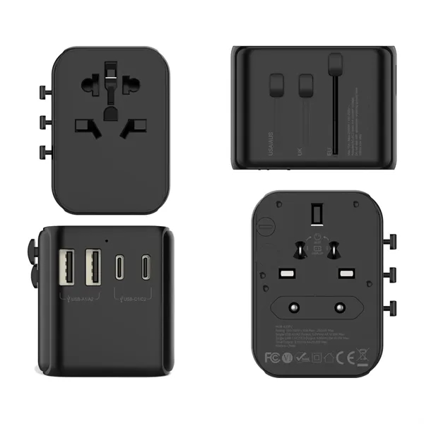 International Travel Adapter with 2 USB ports and 3 Type-C ports.... from ASI 68190 Lungsal / Lungsal