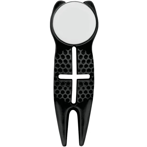 Crosshairs golf divot tool with a ball line marking stencil and... from ASI 38120 Ball Pro / Diversified Quality Kitchenware