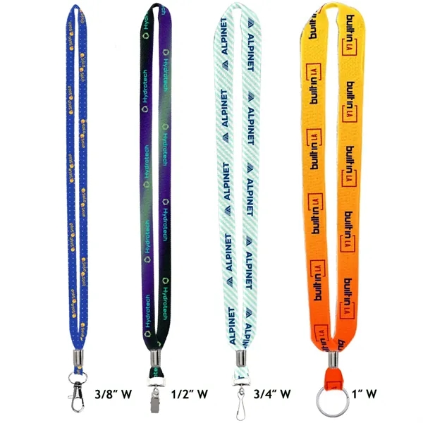 Made in the USA Recycled Standard Material Lanyards offer various widths,... from ASI 31517 Admart Products / Admart Line