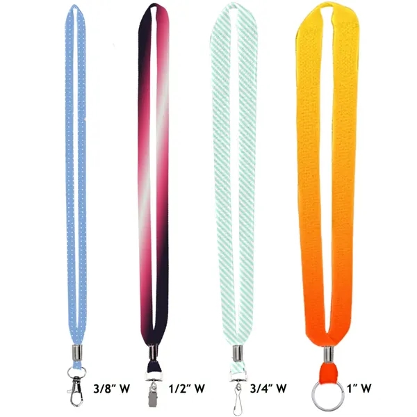 Made in the USA Recycled Standard Material Lanyards offer various widths,... from ASI 31517 Admart Products / Admart Line