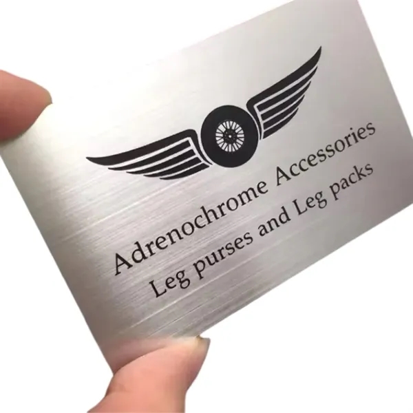 Stainless steel business name card plus laser engraving on one side... from ASI 37218 Athena Promo (tm)