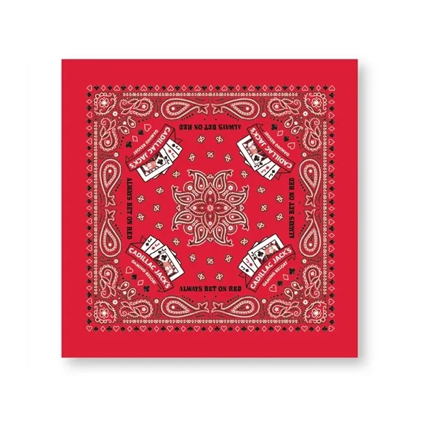 22" x 22" square cotton bandanna with DIY decoration - pens,... from ASI 44020 Bandanna Promotions By CARO-LINE / Bandanna Promotions