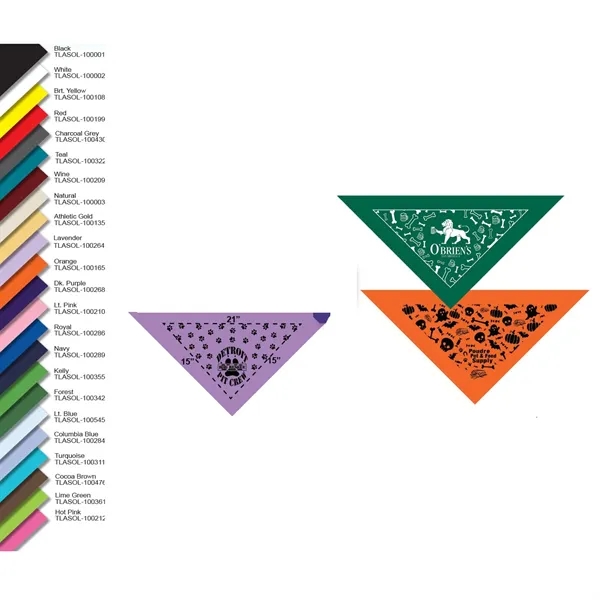 22" x 22" square cotton bandanna with DIY decoration - pens,... from ASI 44020 Bandanna Promotions By CARO-LINE / Bandanna Promotions