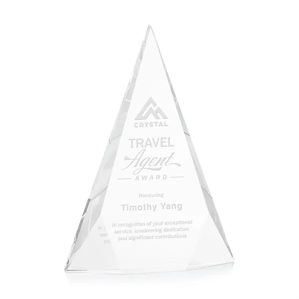 Recognize excellence with the bold and sparkling Optical Crystal Rochester Pyramid... from ASI 84592 St Regis Group / St Regis