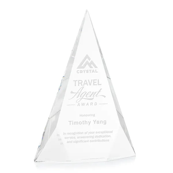 Recognize excellence with the bold and sparkling Optical Crystal Rochester Pyramid... from ASI 84592 St Regis Group / St Regis