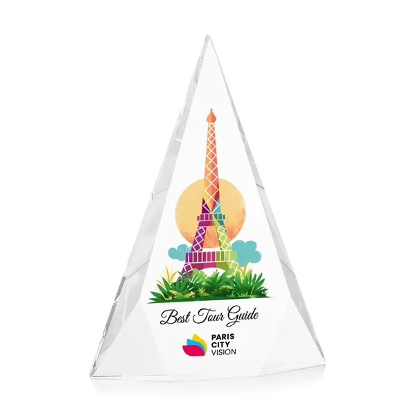 Recognize excellence with the bold and sparkling Optical Crystal Rochester Pyramid... from ASI 84592 St Regis Group / St Regis