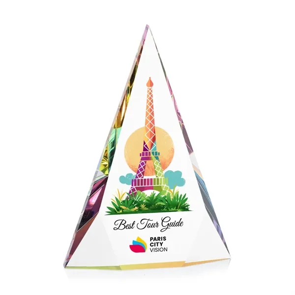 Recognize excellence with the bold and sparkling Optical Crystal Rochester Pyramid... from ASI 84592 St Regis Group / St Regis