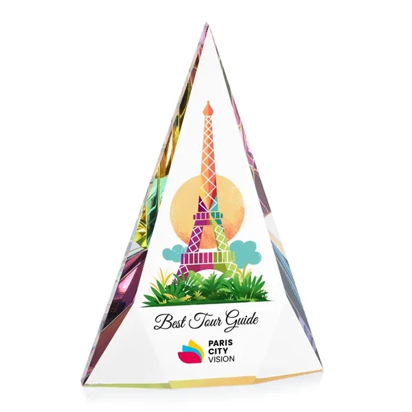 Recognize excellence with the bold and sparkling Optical Crystal Rochester Pyramid... from ASI 84592 St Regis Group / St Regis