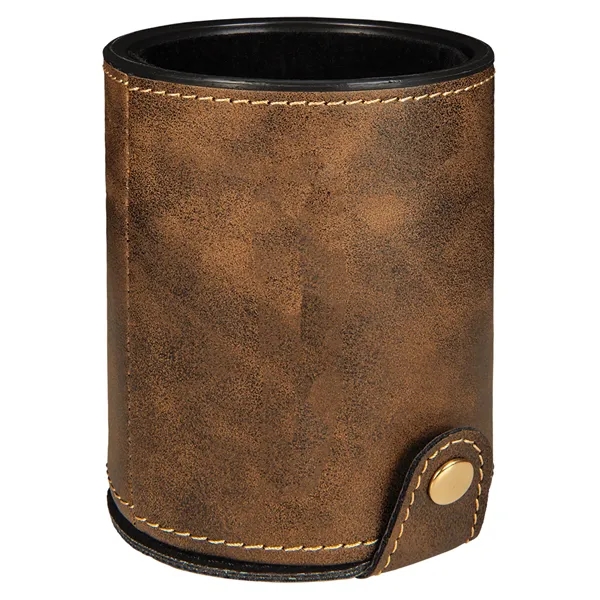 Leatherette dice cup with 5 dice and laser engraved graphics included.... from ASI 74601 Calico