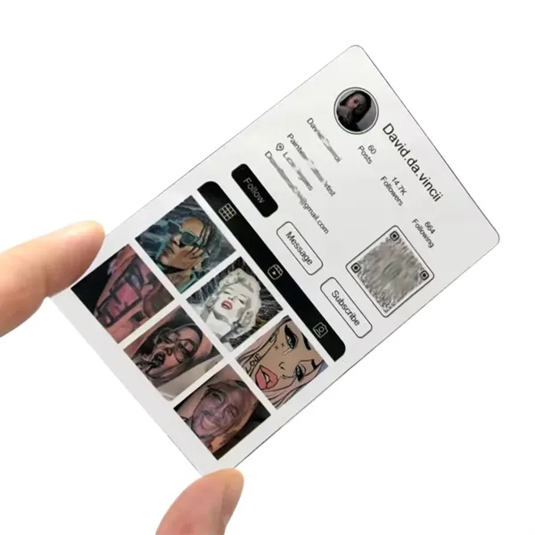 PVC business name card plus full color CMYK imprint on both... from ASI 37218 Athena Promo (tm)