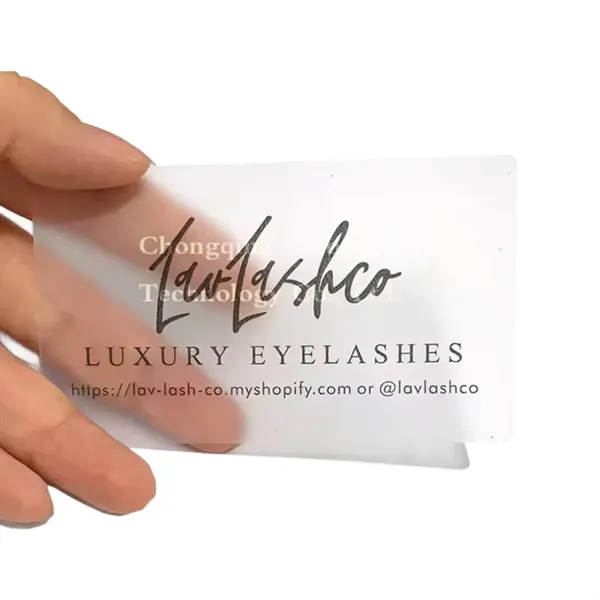 PVC business name card plus full color CMYK imprint on both... from ASI 37218 Athena Promo (tm)