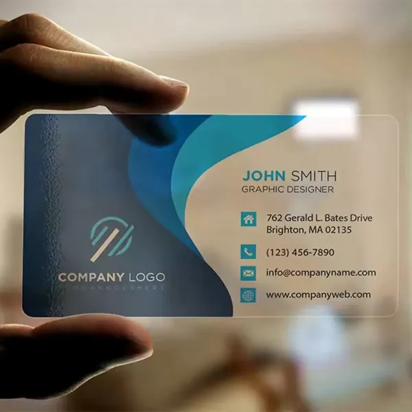 PVC business name card plus full color CMYK imprint on both... from ASI 37218 Athena Promo (tm)