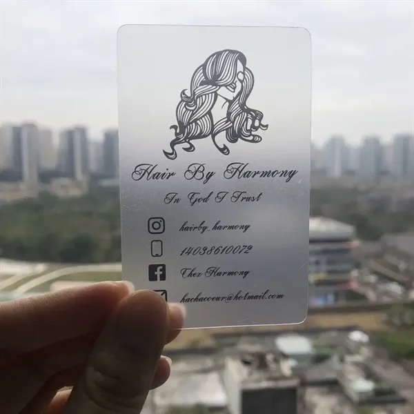 PVC business name card plus full color CMYK imprint on both... from ASI 37218 Athena Promo (tm)