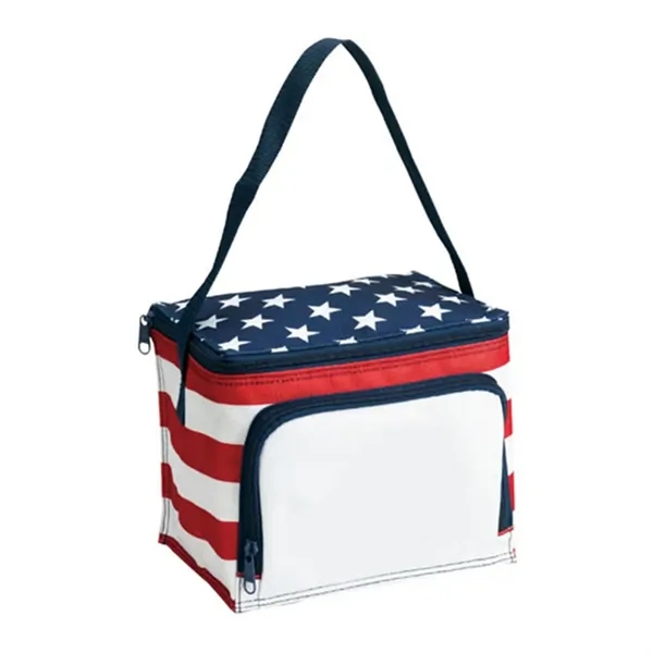 Stars and stropes six can cooler.... from ASI 31517 Admart Products / Admart Line