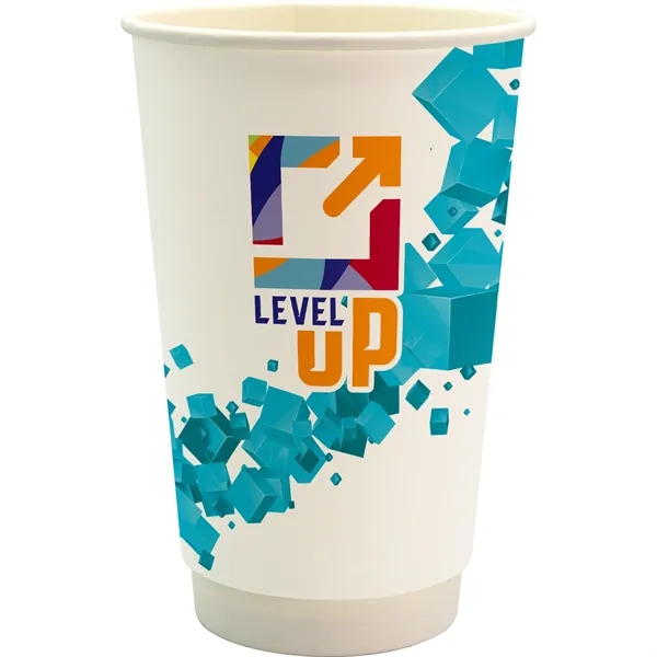 16 oz. Full Color Floating Cube Paper Cup... from ASI 30208 A P Specialties / AP Specialties