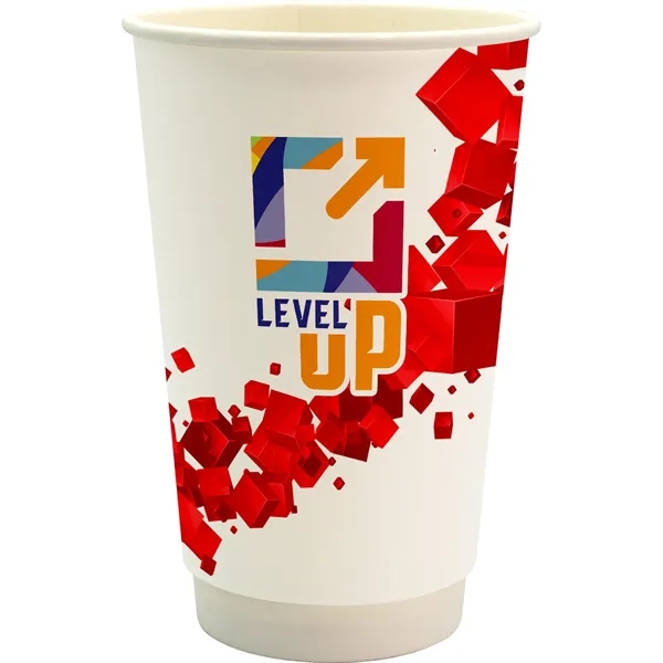 16 oz. Full Color Floating Cube Paper Cup... from ASI 30208 A P Specialties / AP Specialties