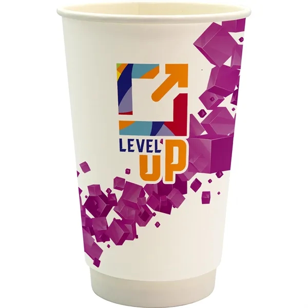 16 oz. Full Color Floating Cube Paper Cup... from ASI 30208 A P Specialties / AP Specialties