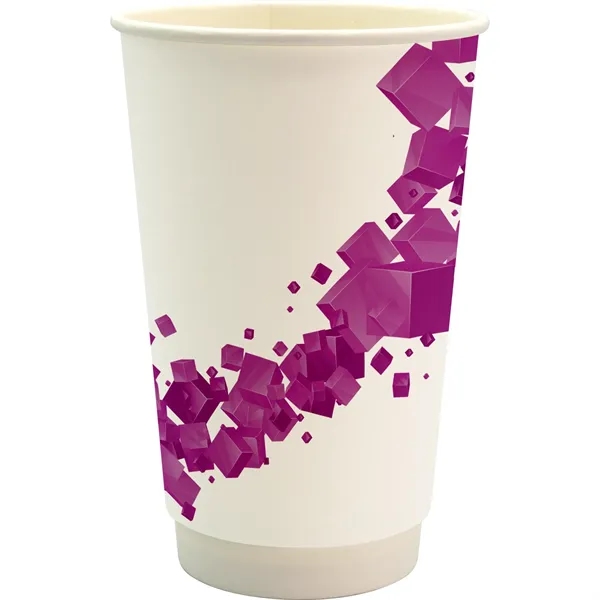 16 oz. Full Color Floating Cube Paper Cup... from ASI 30208 A P Specialties / AP Specialties