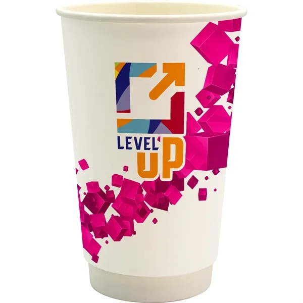 16 oz. Full Color Floating Cube Paper Cup... from ASI 30208 A P Specialties / AP Specialties