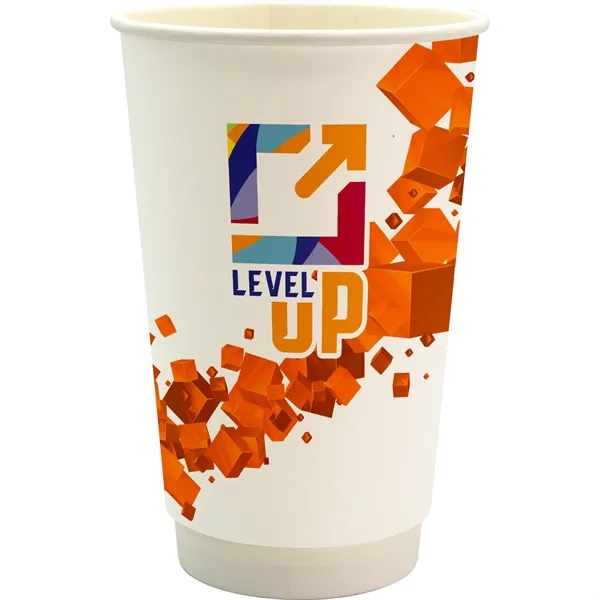 16 oz. Full Color Floating Cube Paper Cup... from ASI 30208 A P Specialties / AP Specialties