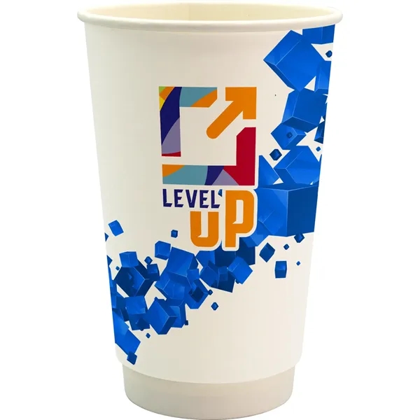 16 oz. Full Color Floating Cube Paper Cup... from ASI 30208 A P Specialties / AP Specialties