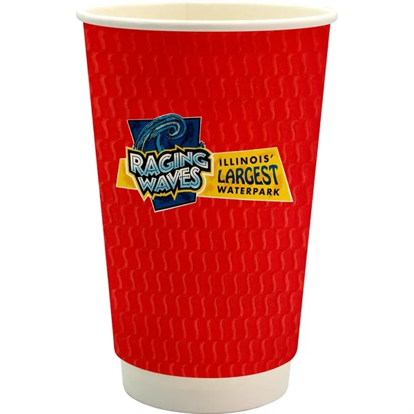 16 oz. Full Color Wave Paper Cup... from ASI 30208 A P Specialties / AP Specialties