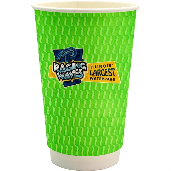 16 oz. Full Color Wave Paper Cup... from ASI 30208 A P Specialties / AP Specialties