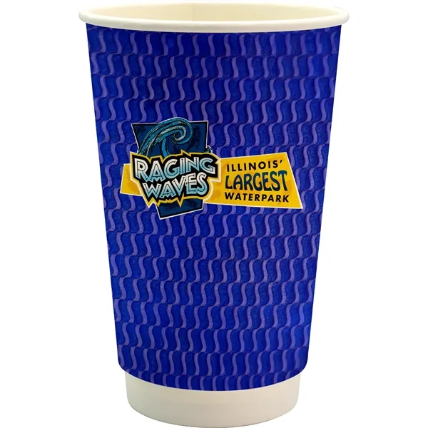 16 oz. Full Color Wave Paper Cup... from ASI 30208 A P Specialties / AP Specialties