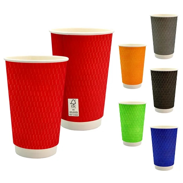 16 oz. Full Color Wave Paper Cup... from ASI 30208 A P Specialties / AP Specialties