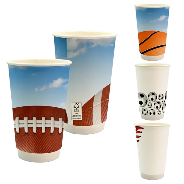 16 oz. Full Color Sporty Paper Cup... from ASI 30208 A P Specialties / AP Specialties