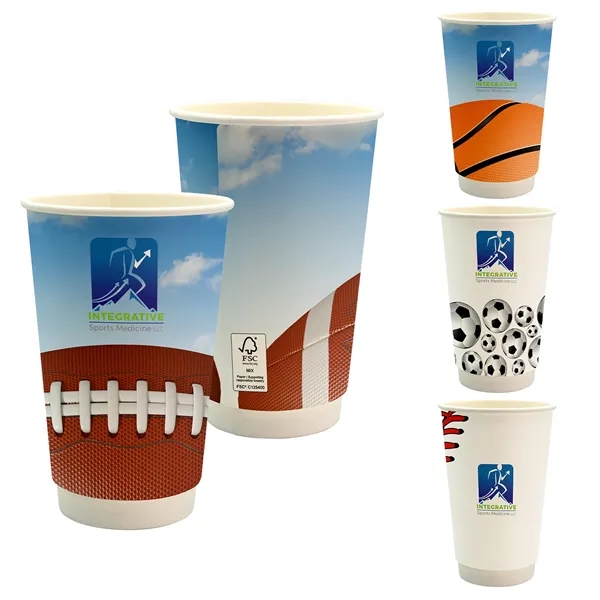 16 oz. Full Color Sporty Paper Cup... from ASI 30208 A P Specialties / AP Specialties
