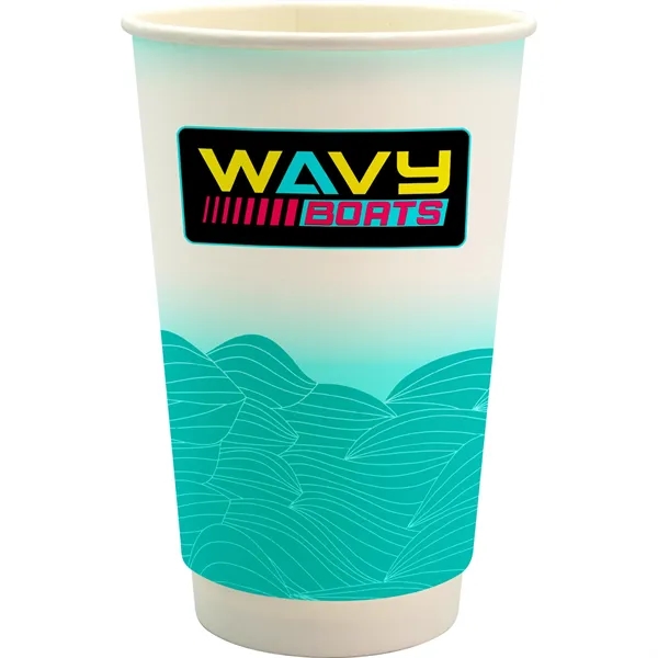 16 oz. Full Color Turbulent Waves Cube Paper Cup... from ASI 30208 A P Specialties / AP Specialties