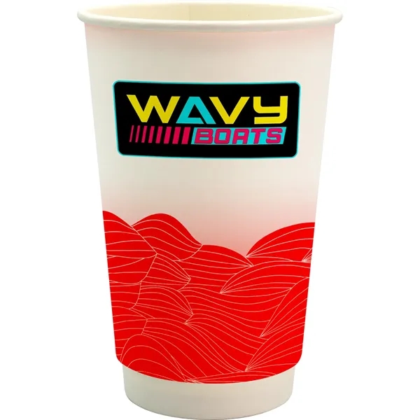 16 oz. Full Color Turbulent Waves Cube Paper Cup... from ASI 30208 A P Specialties / AP Specialties