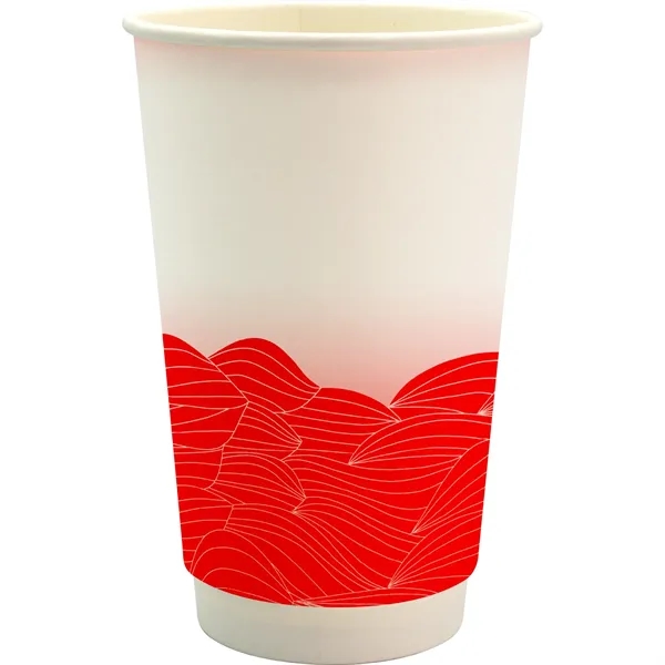 16 oz. Full Color Turbulent Waves Cube Paper Cup... from ASI 30208 A P Specialties / AP Specialties