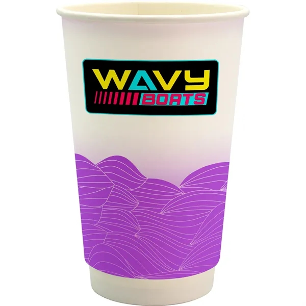 16 oz. Full Color Turbulent Waves Cube Paper Cup... from ASI 30208 A P Specialties / AP Specialties
