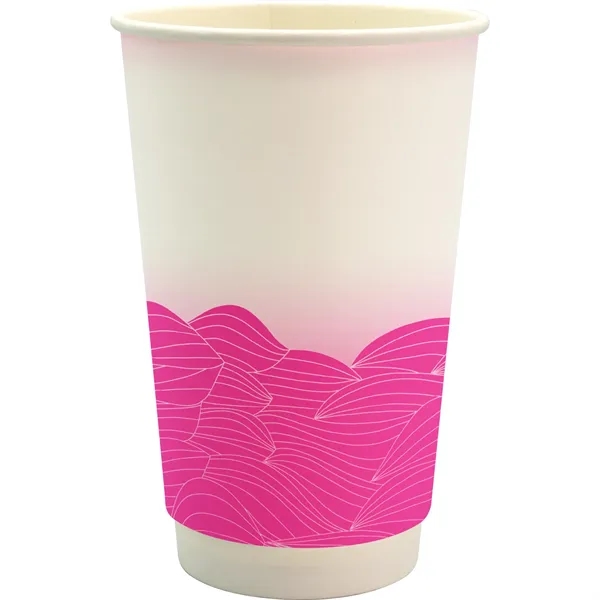 16 oz. Full Color Turbulent Waves Cube Paper Cup... from ASI 30208 A P Specialties / AP Specialties